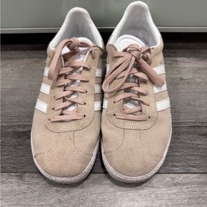 Adidas Men's Light Tan Suede Sneakers